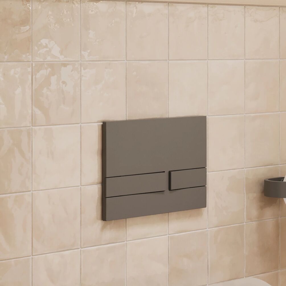 Crosswater Venue Slate Dual Flush Plate - Lifestyle